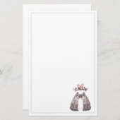 Big Cats Snuggle Voeg Jouw naam Kinder toe Briefpapier (Voorkant / Achterkant)