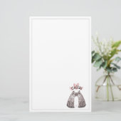 Big Cats Snuggle Voeg Jouw naam Kinder toe Briefpapier (Staand voorkant)