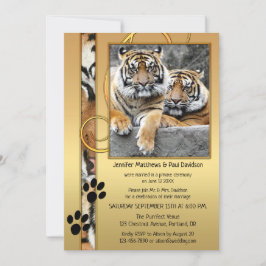 Big Cats Tiger Gold Post Weddenschap Kaart