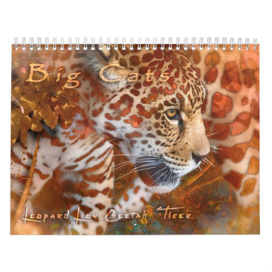 BIG CATS WILDLIFE ART CALENDAR KALENDER (Hoes)