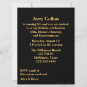 Big Celebration Birthday Uitnodiging (Achterkant)