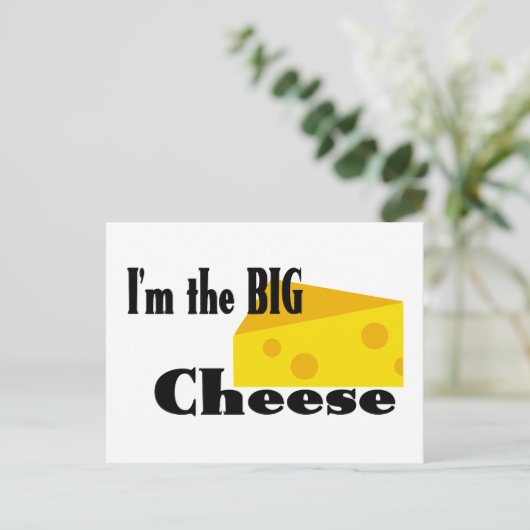 Big Cheese Briefkaart (Staand voorkant)
