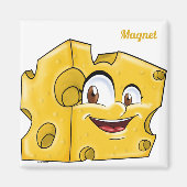 Big Cheese - Grappig geel cartoon karakter Magneet (Voorkant)