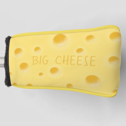 "Big Cheese" Holey Swiss Cheese Funny Golfheadcover (Voorkant)