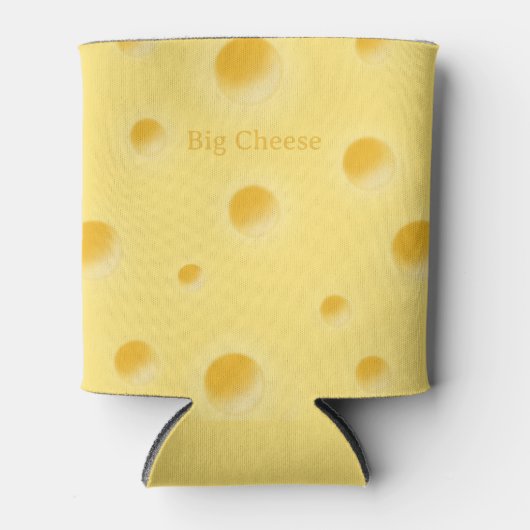 Big Cheese Holey Swiss Cheese Persoonlijk Blikjeskoeler (Voorkant)