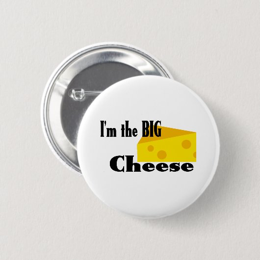 Big Cheese Ronde Button 5,7 Cm (Voorkant /achterkant)