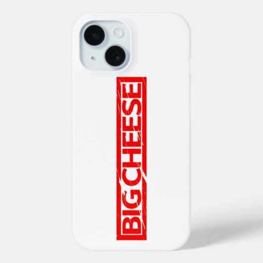 Big Cheese Stamp Case-Mate iPhone Case (Achterkant)