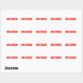 Big Cheese Stamp Ronde Sticker (Vel)