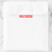 Big Cheese Stamp Ronde Sticker (Tas)