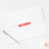 Big Cheese Stamp Ronde Sticker (Envelop)