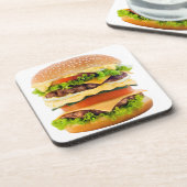 Big Cheeseburger Drankjes Onderzetter (Linkerzijde)