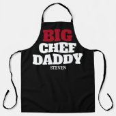 Big Chef Dad Funny Quote Personalized Grilling Schort (Voorkant)