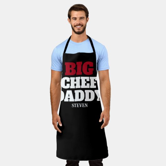 Big Chef Dad Funny Quote Personalized Grilling Schort (Gedragen)