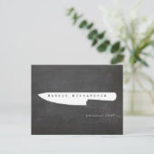 Big Chef Knife Logo 2 Chef, catering Briefkaart (Staand voorkant)