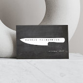 Big Chef Knife Logo 2 voor Chef voor persoonlijk g Visitekaartje