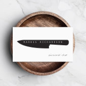 Big Chef Knife Logo voor Chef voor persoonlijk geb Visitekaartje
