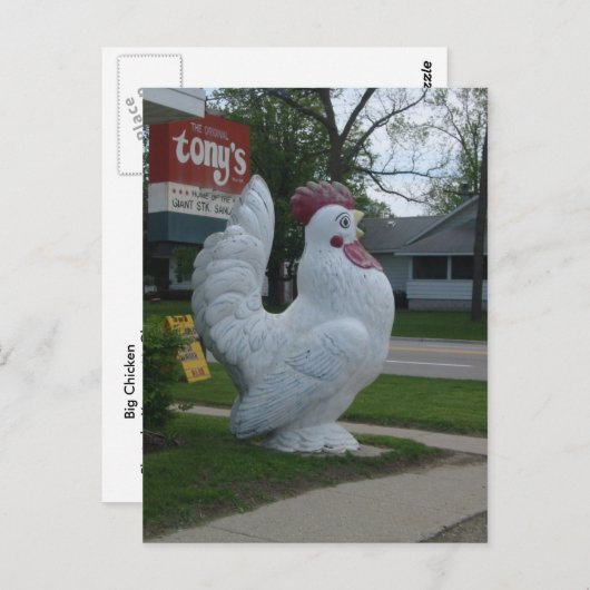 Big Chicken Briefkaart (Voorkant / Achterkant)