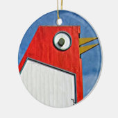 Big Chicken, Marietta, Georgia, Kerstmis Keramisch Ornament (Links)