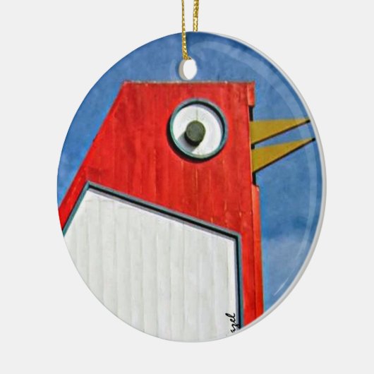 Big Chicken, Marietta, Georgia, Kerstmis Keramisch Ornament (Links)