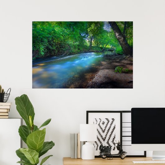 Big Chico Creek Poster (Thuiskantoor)