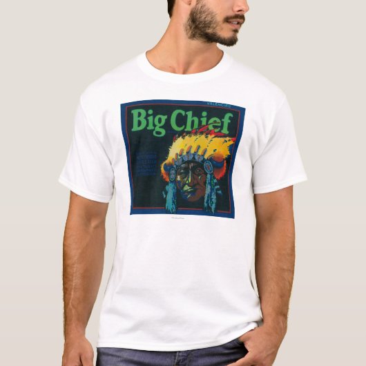 Big Chief Oranje LabelOntario, CA T-shirt (Voorkant)