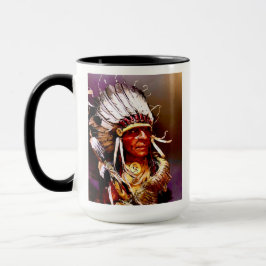 "Big Chief" originele kunst Mok