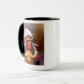 "Big Chief" originele kunst Mok (Voorkant links)