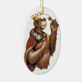 Big Chimpin Keramisch Ornament (Rechts)