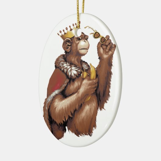 Big Chimpin Keramisch Ornament (Links)