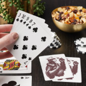 Big Chimpin' (zwart-wit) Pokerkaarten (Insitu)