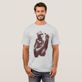 Big Chimpin' (zwart-wit) T-shirt (Voorkant volledig)