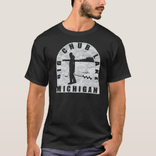 Big Chub Lake Ice Vissen Michigan T-shirt