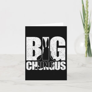 Big Chungus Meme Retro Vintage Gedistingeerd Video Kaart