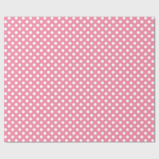 Big Circles Pattern Flamingo Pink Cadeaupapier (Vlak)