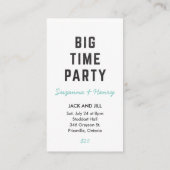 Big City Boy + Small Town Girl Jack & Jill Ticket (Achterkant)