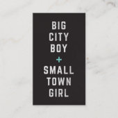 Big City Boy + Small Town Girl Jack & Jill Ticket (Voorkant)