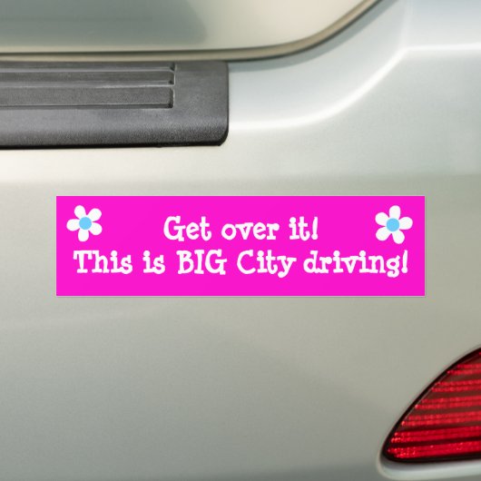 Big City Driving Bumpersticker (Op auto)