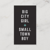 Big City Girl + Small Town Boy Jack & Jill Ticket (Voorkant)