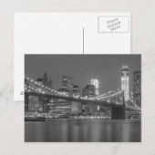 Big City in Night Briefkaart (Voorkant / Achterkant)