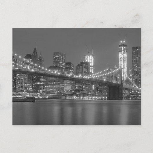 Big City in Night Briefkaart (Voorkant)