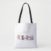 Big City Isometrische letter Canvas tas (Voorkant)