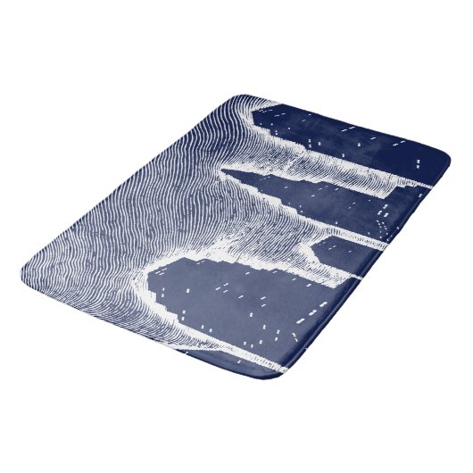 Big City Night Lights stadsgezicht skyline Badmat (Gekanteld)