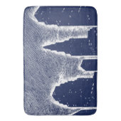 Big City Night Lights stadsgezicht skyline Badmat (Voorkant Verticaal)