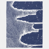 Big City Night Lights stadsgezicht skyline Fleece Deken (Voorkant)