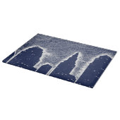 Big City Night Lights stadsgezicht skyline Snijplank (Hoek)