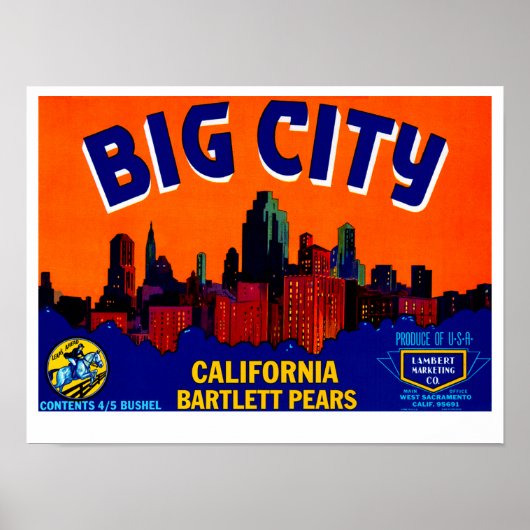 Big City Pears Poster (Voorkant)