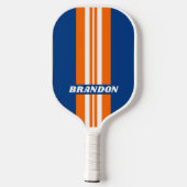 Big City Rally Stripes met naam Pickleball Paddle (Achterkant)