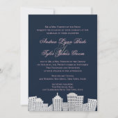 Big City Silhouette Wedding Kaart (Voorkant)