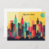 Big City vibes Briefkaart (Voorkant / Achterkant)