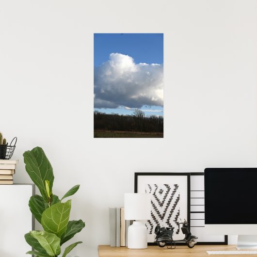 Big Cloud-Poster Poster (Thuiskantoor)